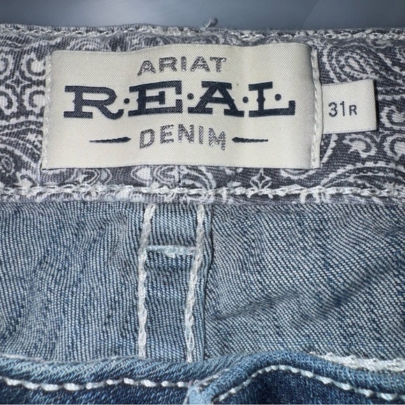 Ariat Real Denim 31R Low Rise Bootcut Jeans Marine 27x36 - Picture 5 of 9